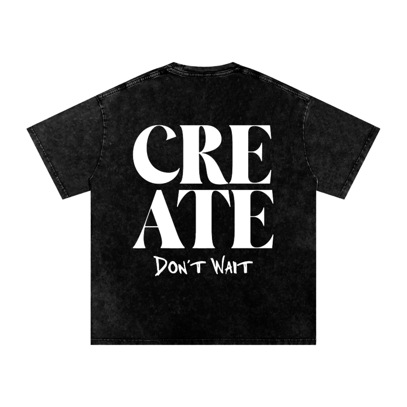 "Double Logo" Snow-Wash Oversized Tee